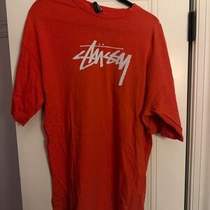 Stussy Orange Vintage Tee - Mens Size XL